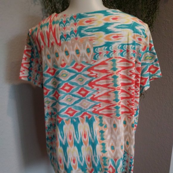 ALFRED DUNNER Geometric Shapes Top - Picture 5 of 10